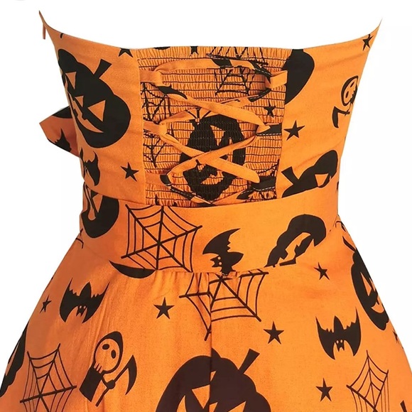 Brand New Topdress 1950s Classic Audrey Hepburn Style Dress- Halloween Themed - Picture 5 of 7